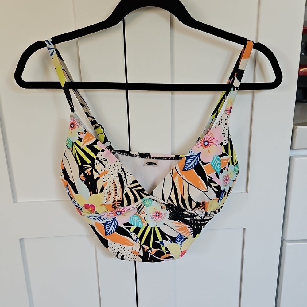 Floral Multicolor Bikini Top